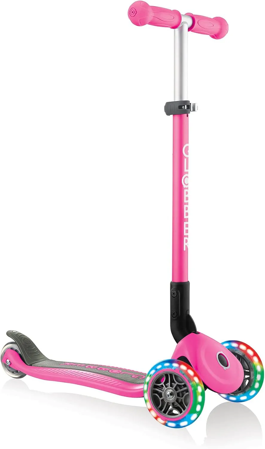 Bild von GLOBBER Primo Foldable Lights Kinder Tretroller mit 3 Rädern, höhenverstellbar und LED-Rollen