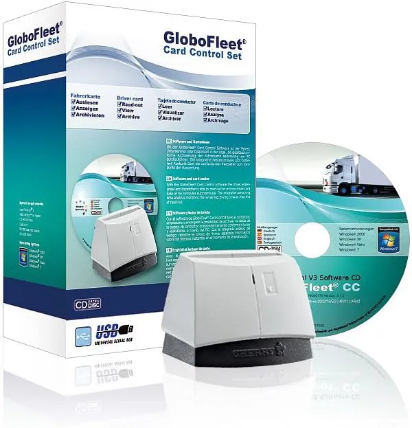 Bild von GloboFleet Card Control Set für das Auslesen und Archivieren von Fahrer- und Chipkarten