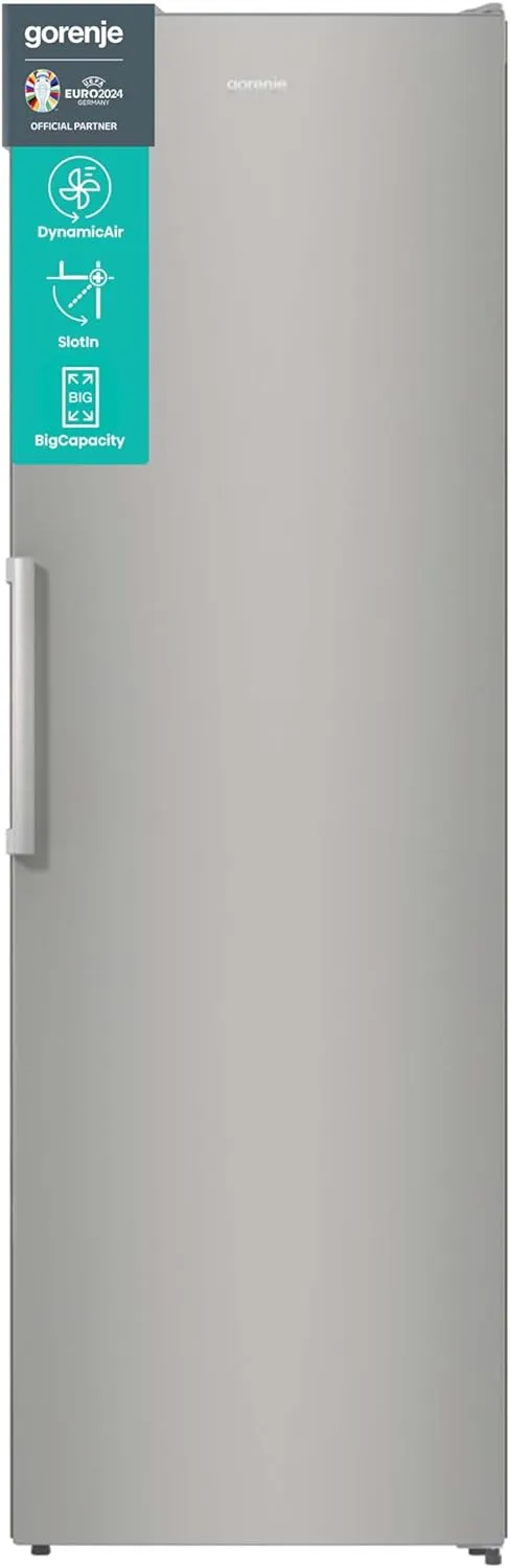 Bild von Gorenje R 619 EES5 Kühlschrank mit 185 cm Höhe, Umluft-Kühlsystem, Schnellkühlfunktion und 398 Litern Kühlvolumen in Silber