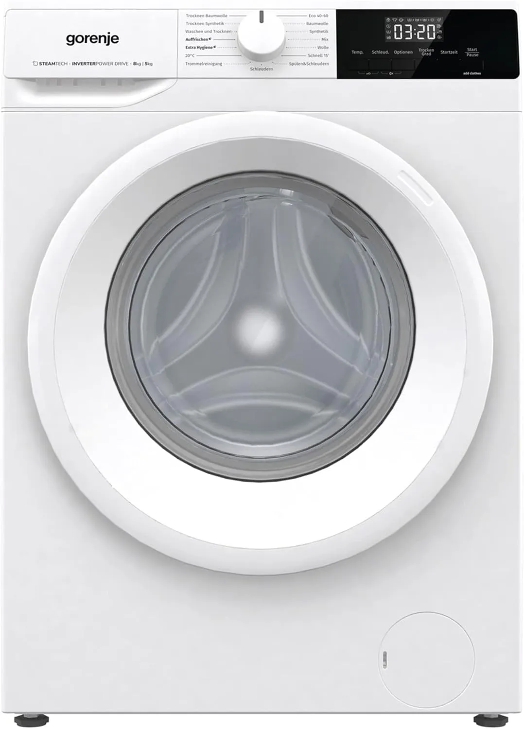 Bild von Gorenje W3D2A854ADPS Waschtrockner mit 8 kg Wasch- und 5 kg Trockenkapazität, 15 Programmen und LED Display