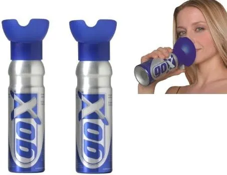 Bild von GOX Set mit 2 Sauerstoffflaschen, 6 Liter reiner Sauerstoff für Entspannung und Wohlbefinden