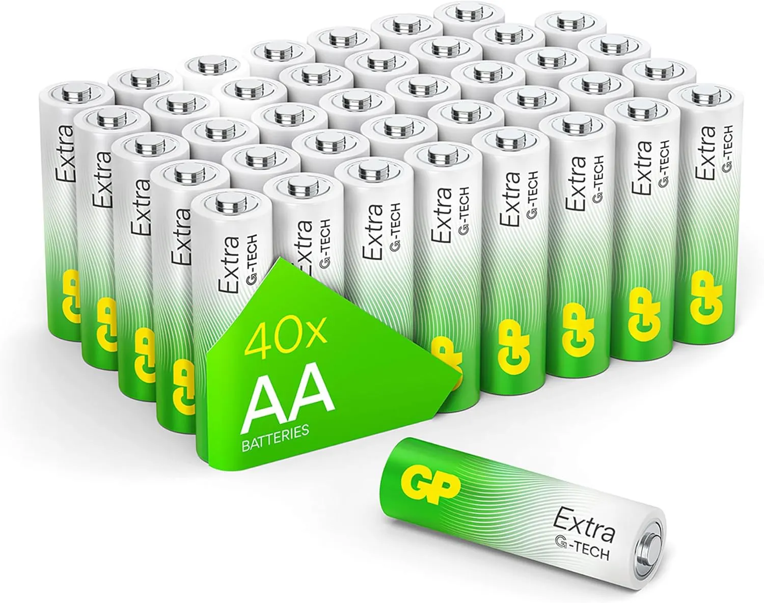 Bild von GP Extra Alkaline AA Batterien 1,5V Longlife im 40er Vorratspack