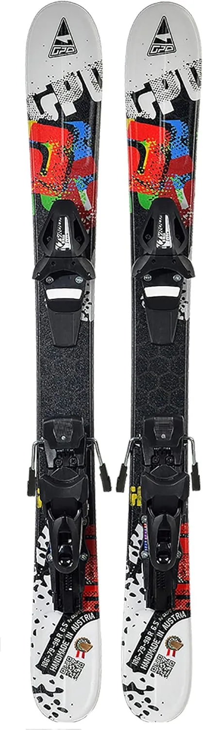 Bild von GPO Snowblade Snowkid Kurzski mit Tyrolia SR10 Sicherheitsbindung, 99 cm für Herren und Damen