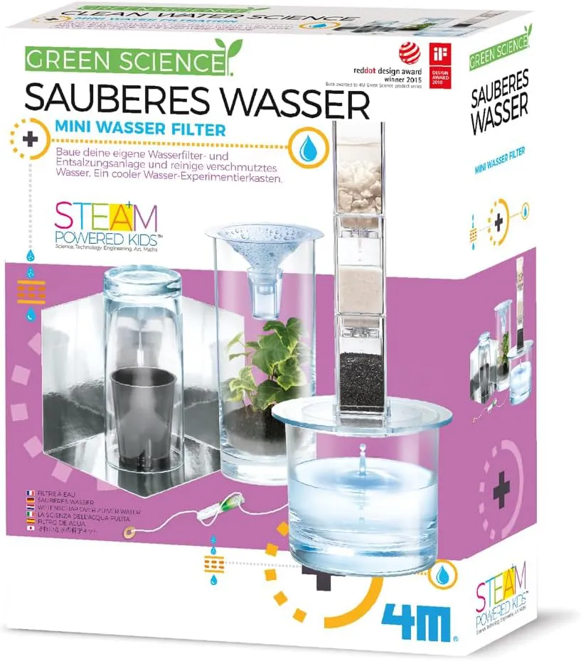 Bild von Green Science Wasserfilter Experimentierkasten für Kinder ab 8 Jahren zur umweltfreundlichen Wasserfiltration und Entsalzung