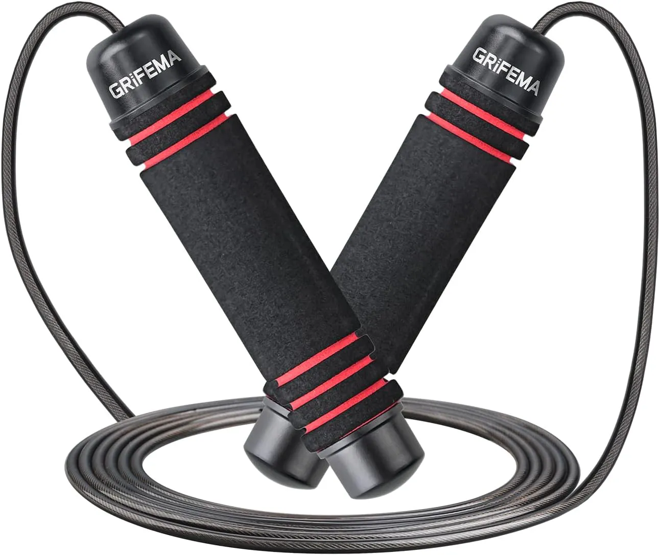 Bild von GRIFEMA verstellbares Speed Rope mit rutschfesten Schaumgriffen für Erwachsene, ideal für Fitness und Ausdauertraining