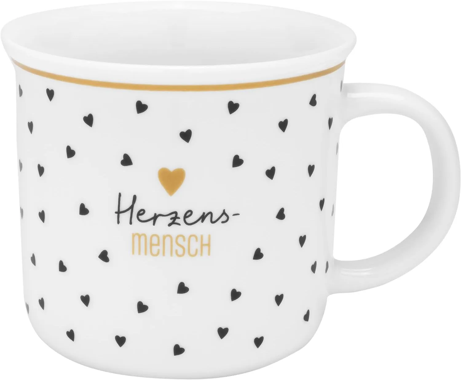 Bild von GRUSS & CO Tasse Herzensmensch in Geschenkbox, 38 cl, Porzellan, Artikelnummer 48935