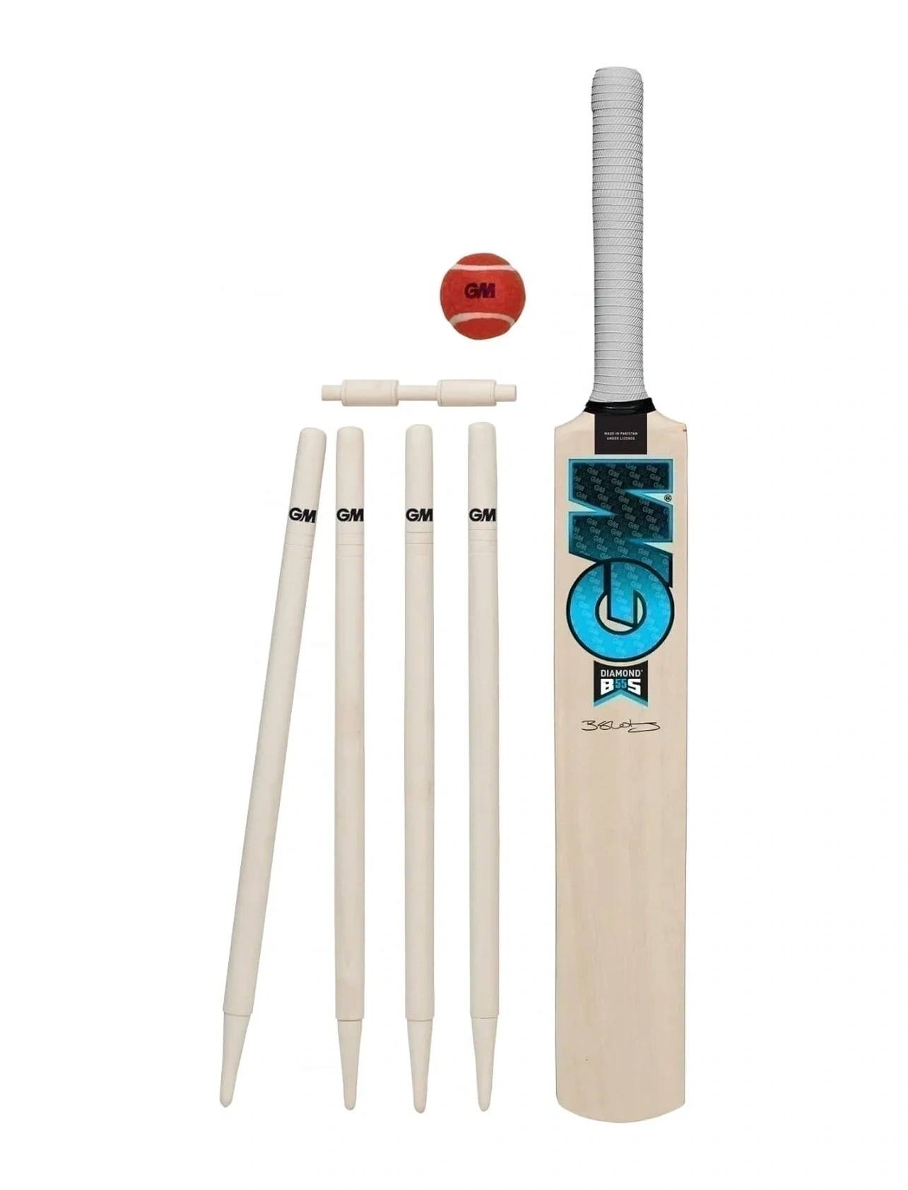 Bild von Gunn & Moore Diamond Cricketschläger und Stumps-Set für Jugendliche Größe 3