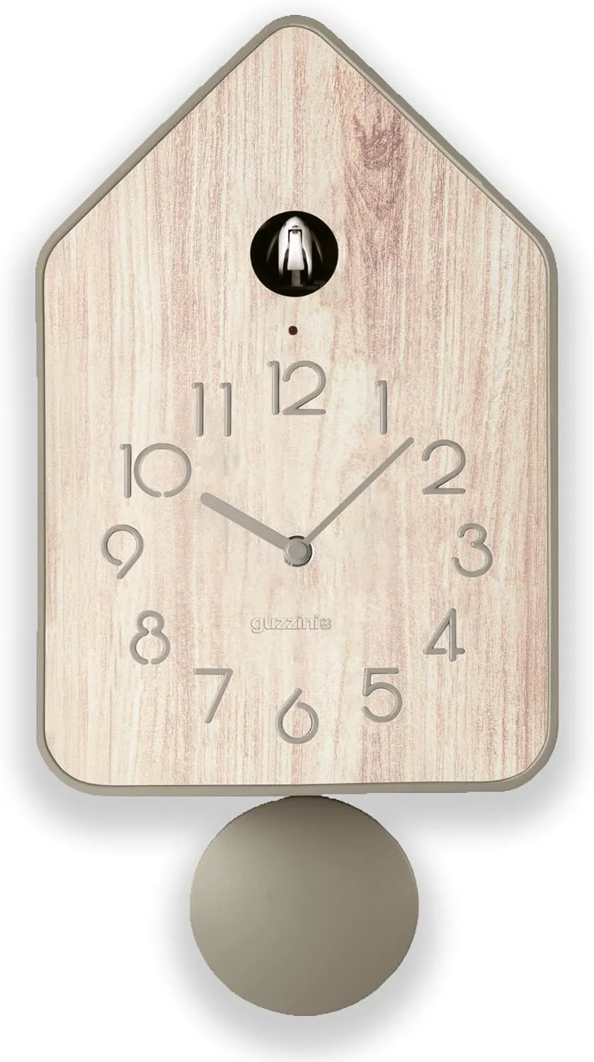Bild von Guzzini QQ-UP Wanduhr in Taubengrau, 18,8 x 9,8 x 37 cm, Artikelnummer 168605158