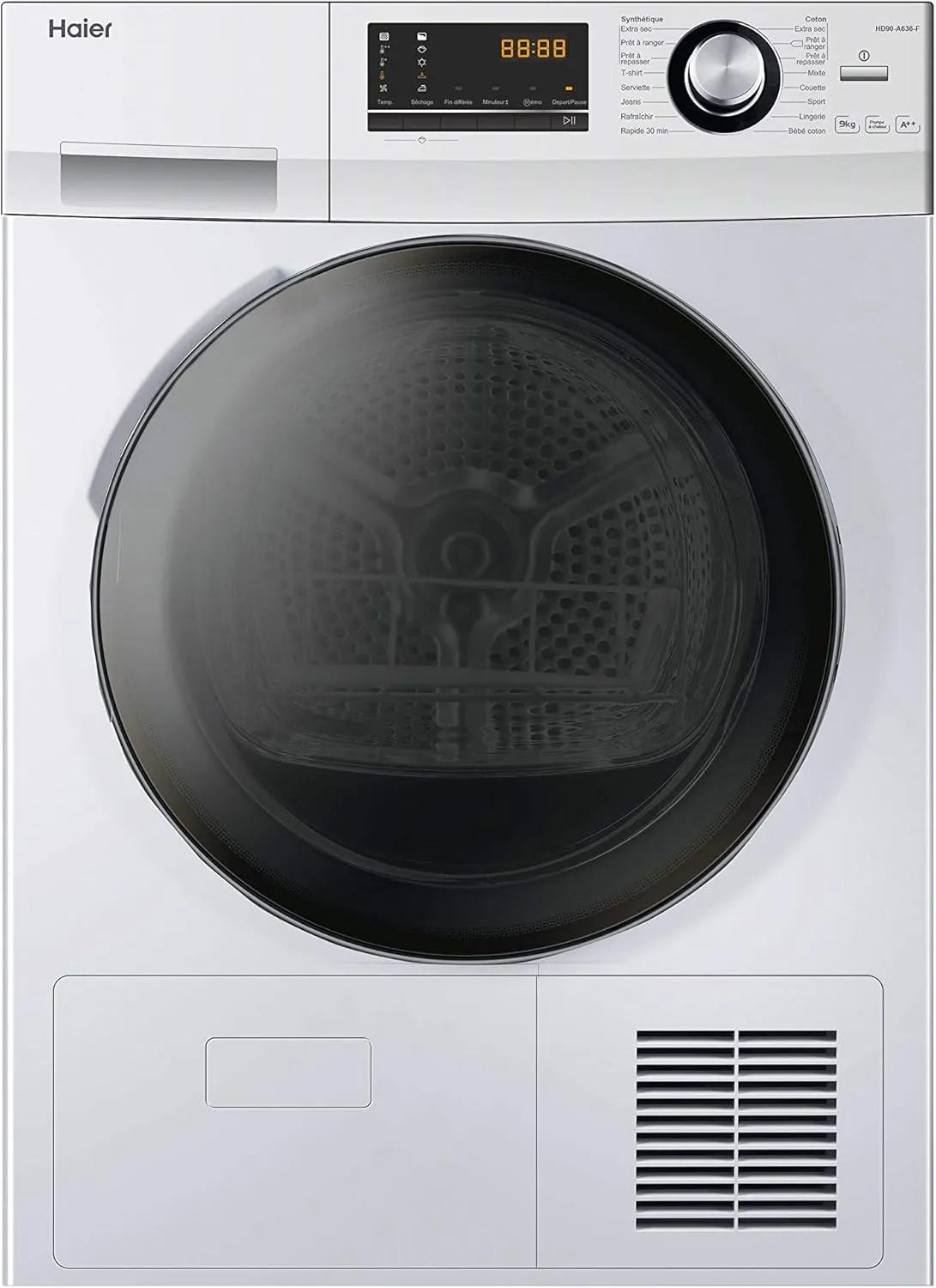 Bild von Haier HD90 A636 Wärmepumpentrockner mit 9 kg Kapazität und Edelstahltrommel