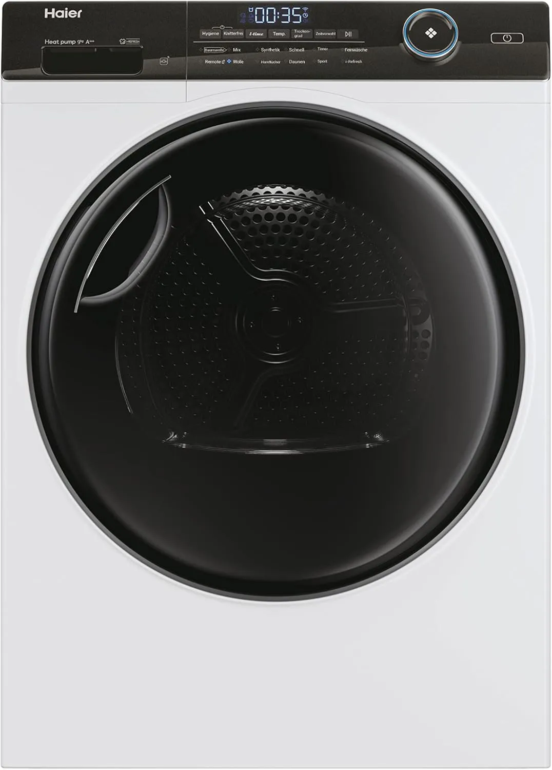 Bild von Haier I-PRO Serie 5 HD90-A3TEAM5 Wärmepumpentrockner mit 9 kg Fassungsvermögen und Energieeffizienz A+++, Smart Home Funktionalität und Inverter-Motor