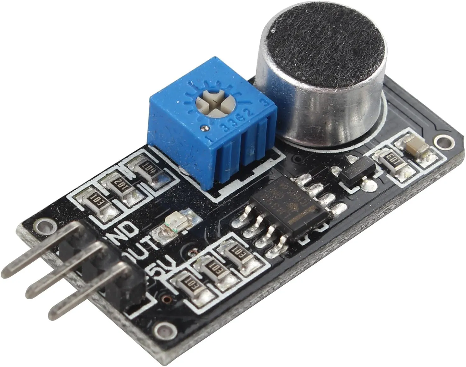 Bild von HALJIA LM393 Mikrofon Sensor Modul zur Toneerkennung kompatibel mit Arduino