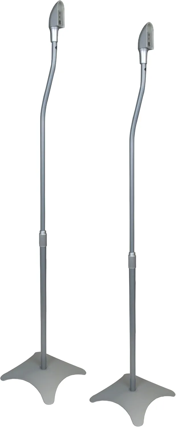 Bild von Halterungsprofi S01 Lautsprecherständer in Silber für Satelliten Surround Boxen