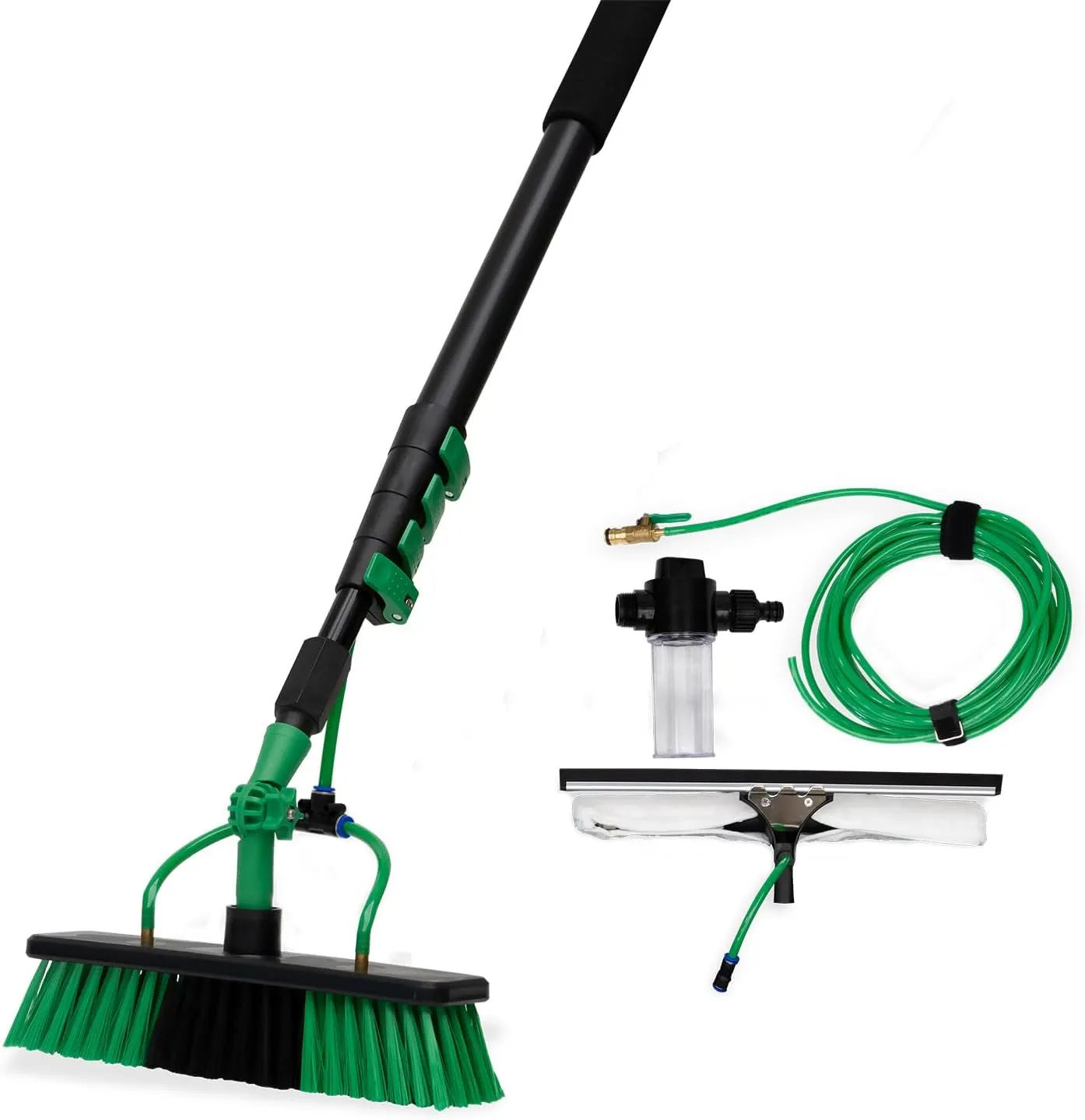 Bild von Hammersmith AquaClean Deluxe Wasserbesen mit 3,6 m Teleskopstiel für Hochdruckreiniger und Gartenschläuche