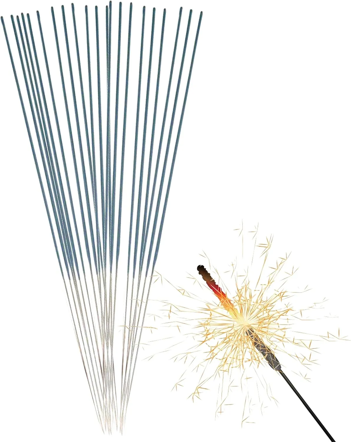 Bild von Happysparks XXL Wunderkerzen Set mit 50 Stück, 28 cm lang, ideal für Partys, Geburtstage und Hochzeiten