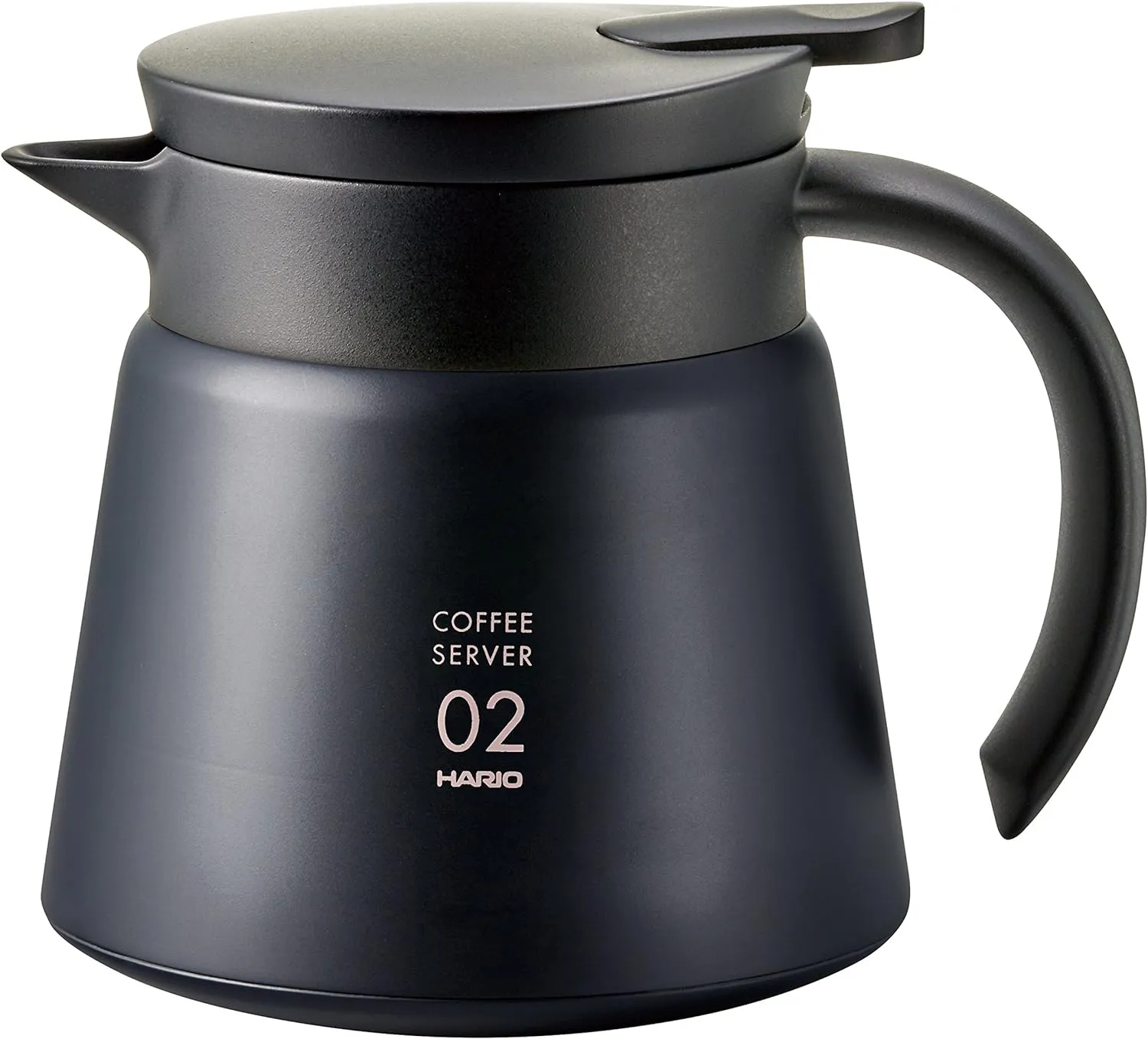 Bild von Hario VHS-60B Isolierte Edelstahlkanne mit 600 ml in Schwarz