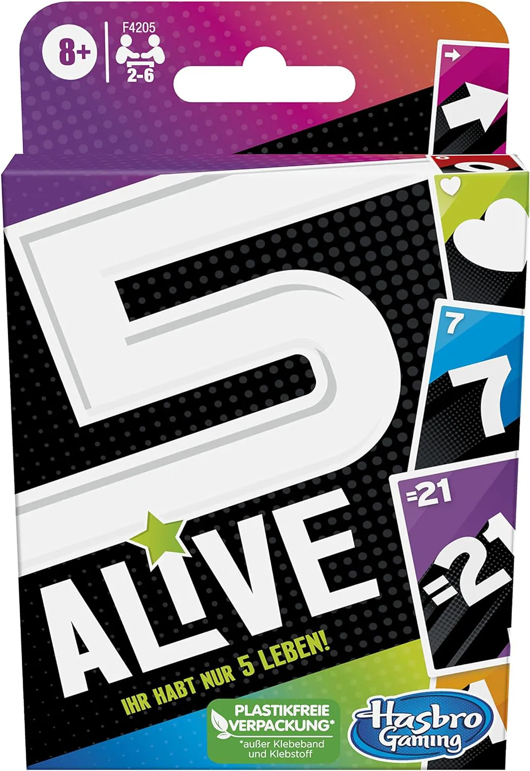 Bild von Hasbro Gaming Five Alive Kartenspiel für die ganze Familie, geeignet für Kinder ab 8 Jahren, ideal für gemütliche Abende und Weihnachtsaktivitäten