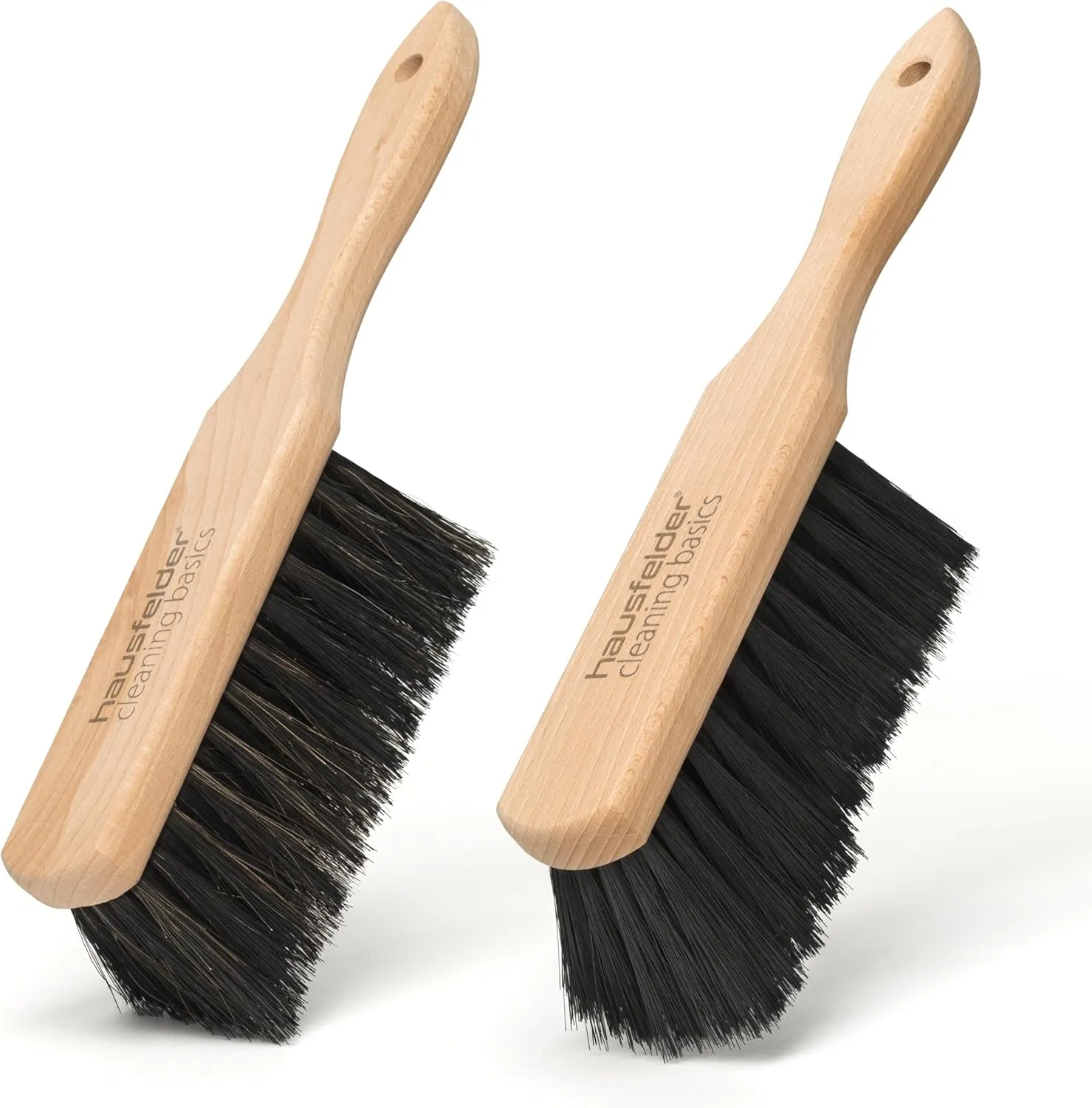 Bild von Hausfelder Handfeger Set mit 2 Handbesen und weichen bis mittelweichen Borsten