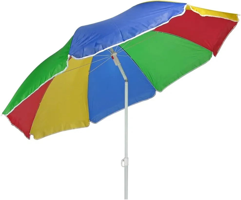 Bild von Haushalt International Sonnenschirm mit 180 cm Durchmesser in Regenbogenfarben