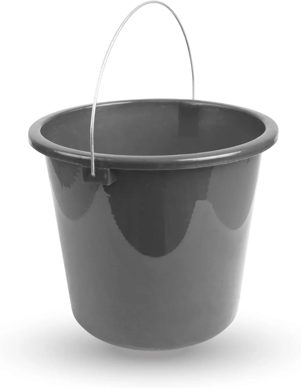Bild von Haushaltseimer 5 Liter aus stabilem Kunststoff in Anthrazit, lebensmittelecht und BPA-frei
