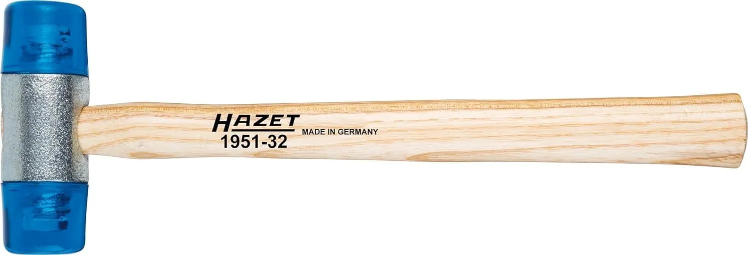 Bild von HAZET Schonhammer 1951-32 mit 32 mm Kopf aus schlagfestem Cellulose-Acetat und robustem Eschenstil