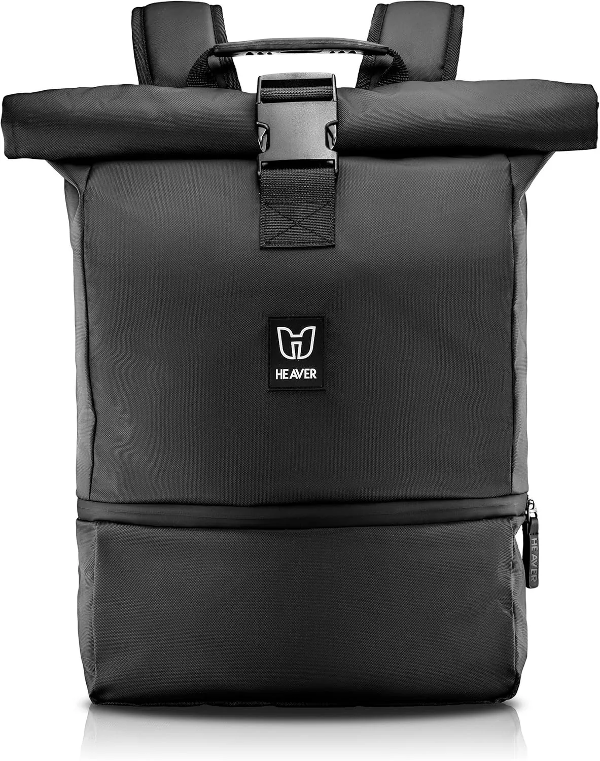 Bild von HEAVER Rolltop Rucksack für Damen und Herren mit Laptopfach, wasserabweisend und groß