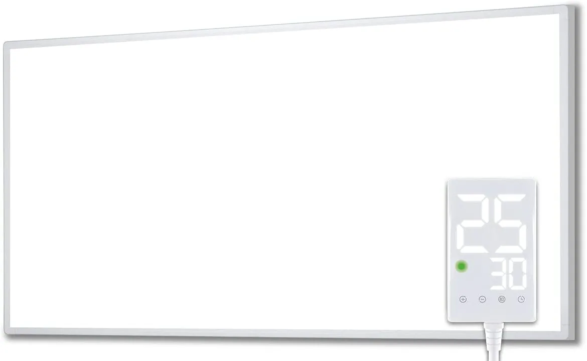 Bild von Heidenfeld HF-HP100-3 Infrarotheizung mit 1000 Watt für Räume bis 25 m² und Thermostat, inklusive 10 Jahre Garantie