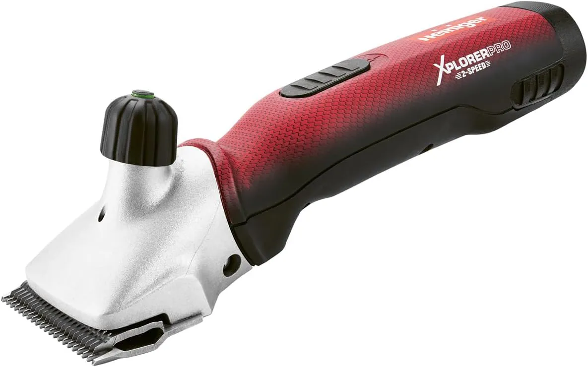 Bild von Heiniger Xplorer Pro Akku-Pferdeschermaschine mit 2 Geschwindigkeiten und 2 Akkus
