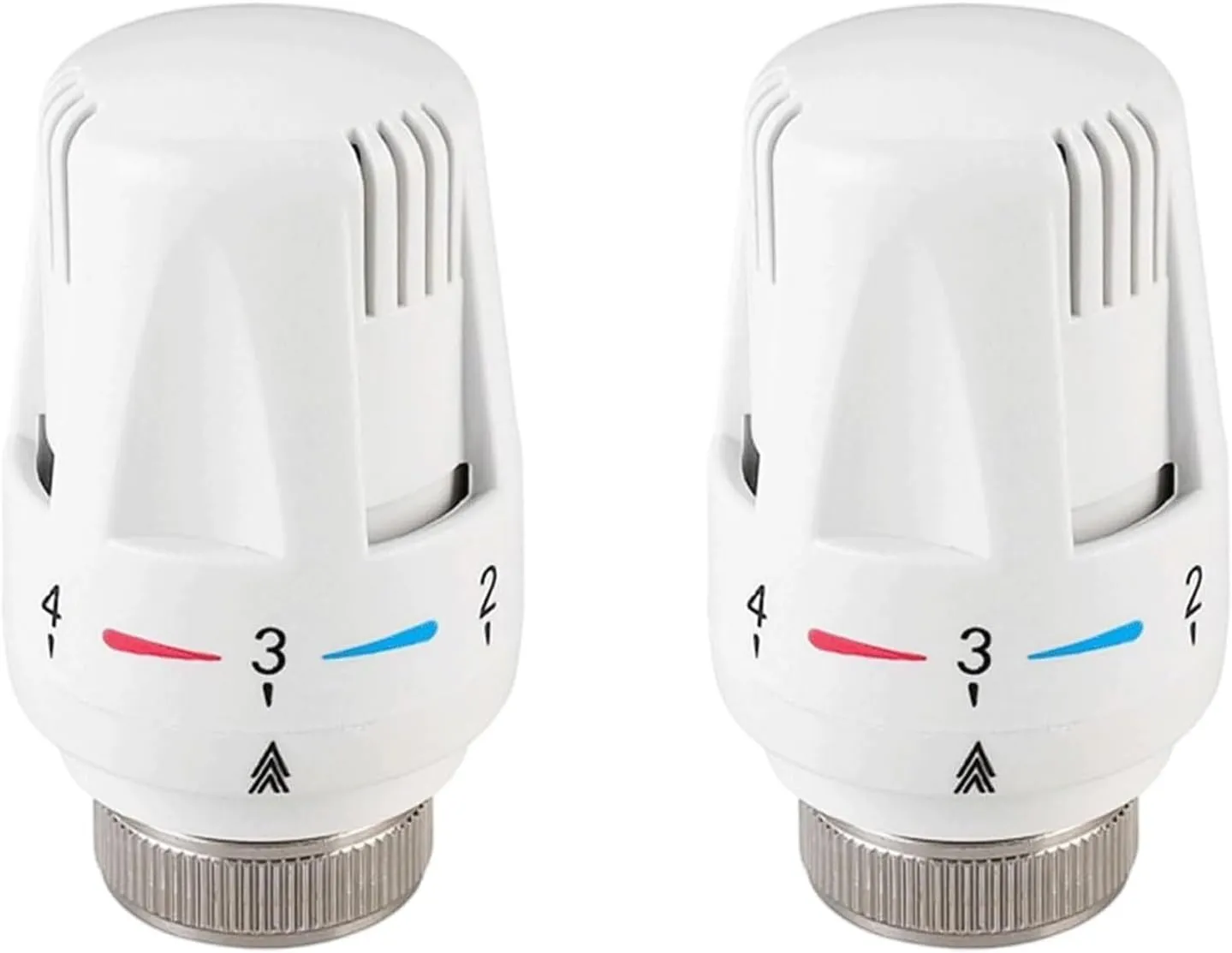 Bild von Heizkörperthermostat Set mit 2 Stück, M30 x 1.5 Gewinde, Frostschutz- und Einstellfunktionen