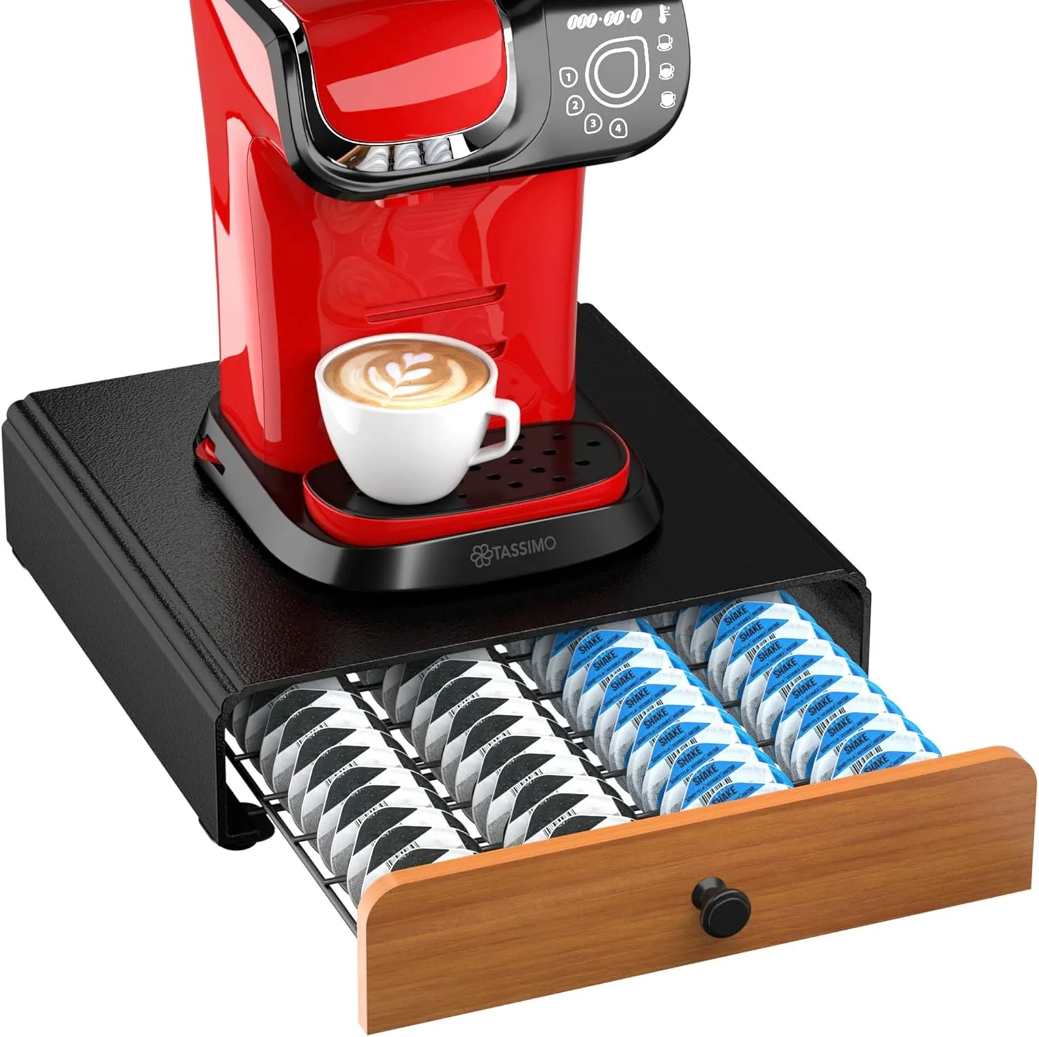 Bild von HFHOME Kapselhalter für Tassimo mit Platz für 64 Kapseln aus Metall