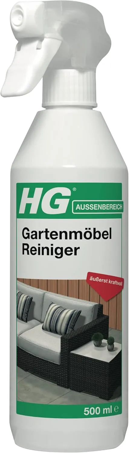 Bild von HG Gartenmöbel Reiniger mit 500 ml für kraftvolle und schnelle Reinigung von stark anhaftenden Verunreinigungen