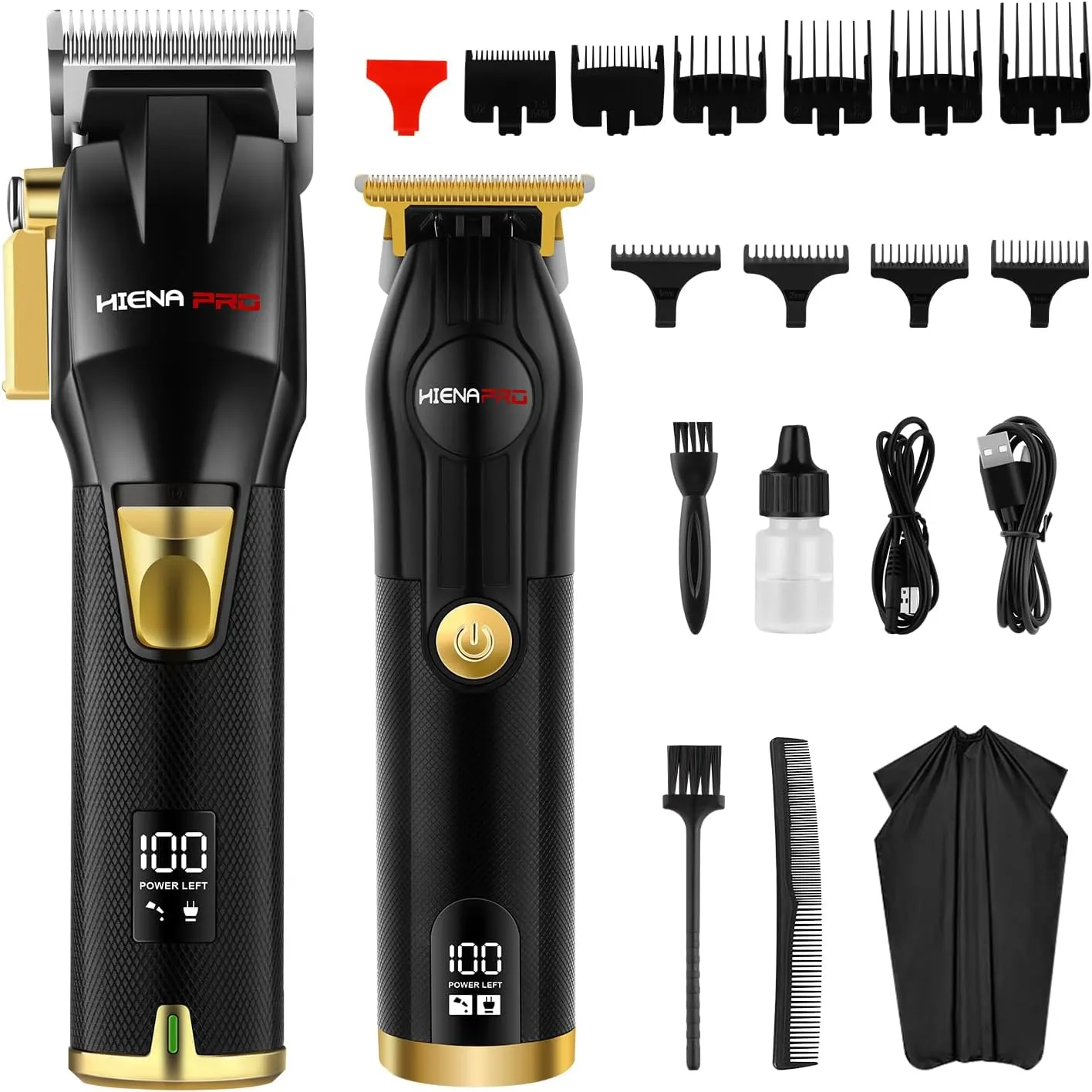 Bild von HIENA PRO Haarschneidemaschine kabellos mit LED-Anzeige für Herren