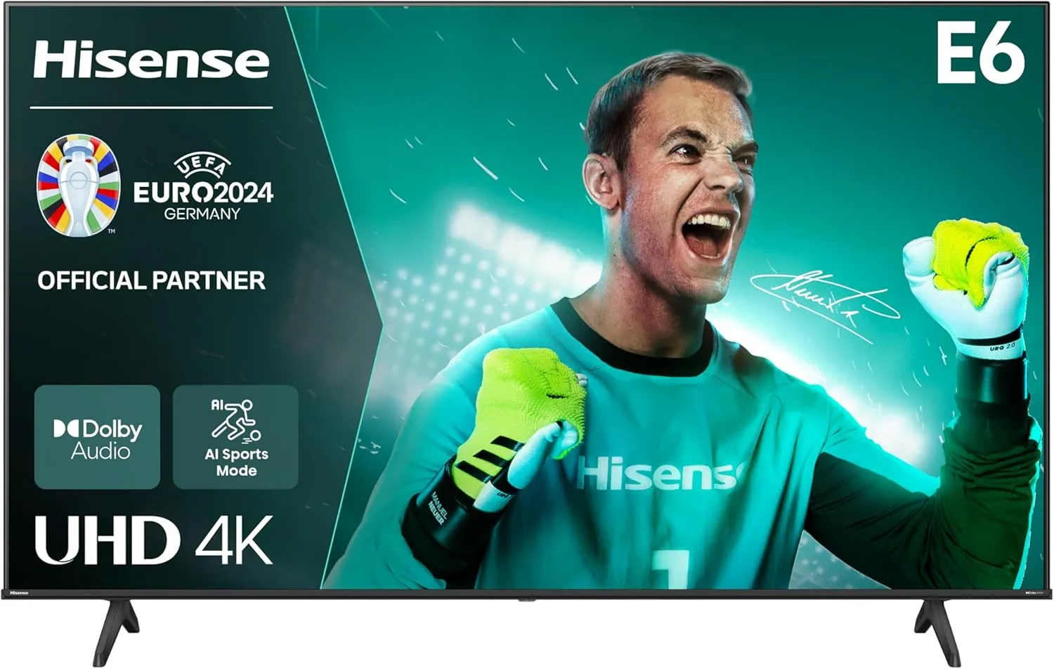 Bild von Hisense 65E6NT 65 Zoll 4K UHD Smart TV mit Dolby Vision und Alexa Built-in