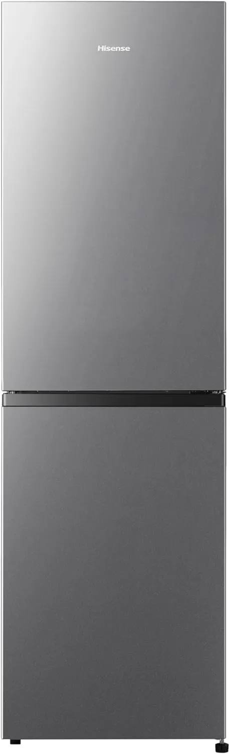 Bild von Hisense RB327N4ADD Kühl-Gefrier-Kombination mit 171 Litern Kühl- und 85 Litern Gefrierraum, Total NoFrost und wechselbarem Türanschlag im Inox Look