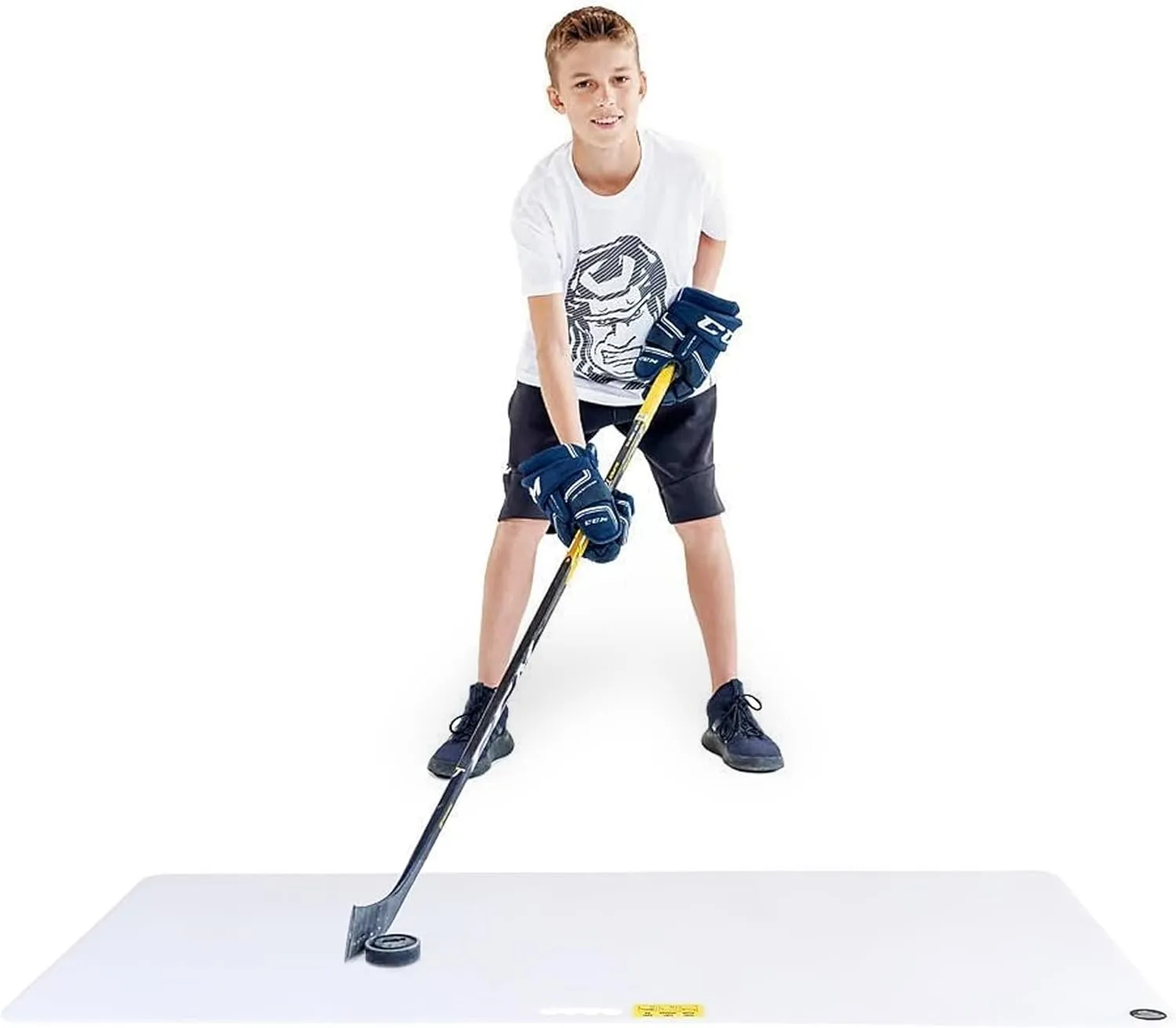 Bild von Hockey Revolution My Shoot Pad Trainingsplatte für Eishockey mit Griff, simuliert das Eisgefühl, für On- und Off-Ice Training, Maße 740x1500