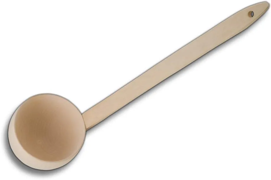 Bild von HOFMEISTER Schöpfkelle aus Holz mit abgewinkeltem Kopf, 56 cm