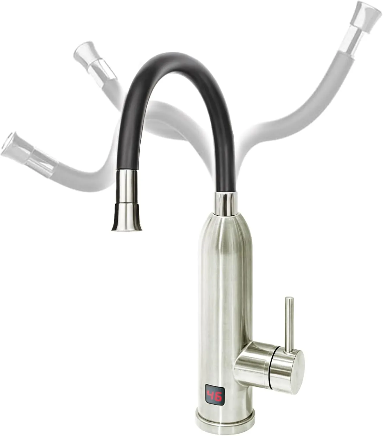 Bild von HOGART elektrischer Wasserhahn mit Durchlauferhitzer für Küche, Garten und Camping