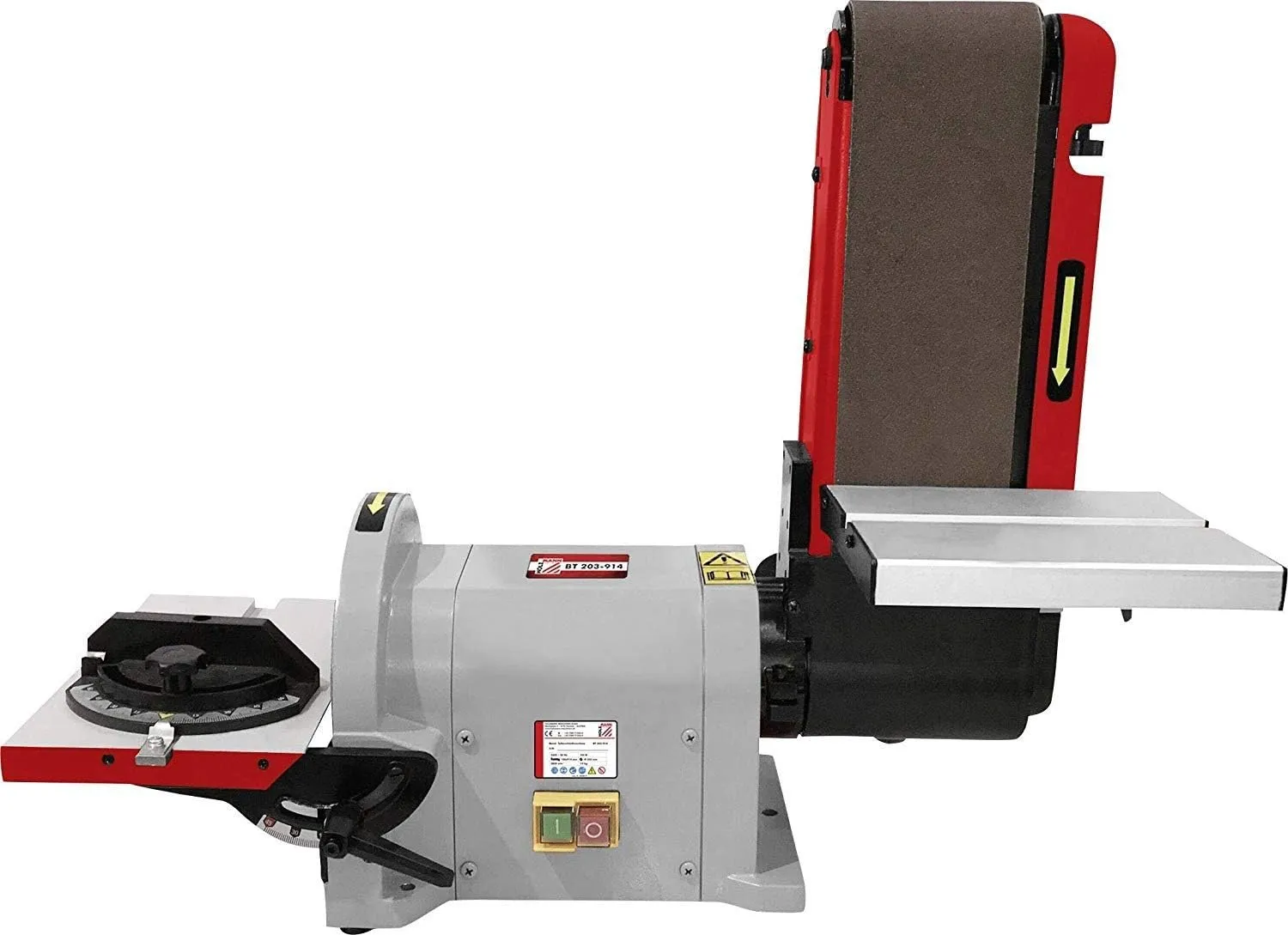 Bild von Holzmann BT203 Band- und Tellerschleifer mit 550 Watt und 20,3 cm Schleiffläche