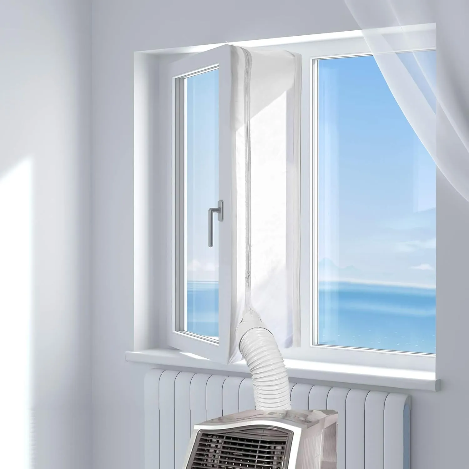 Bild von HOOMEE Fensterabdichtung für mobile Klimageräte mit einer Länge von 300 cm