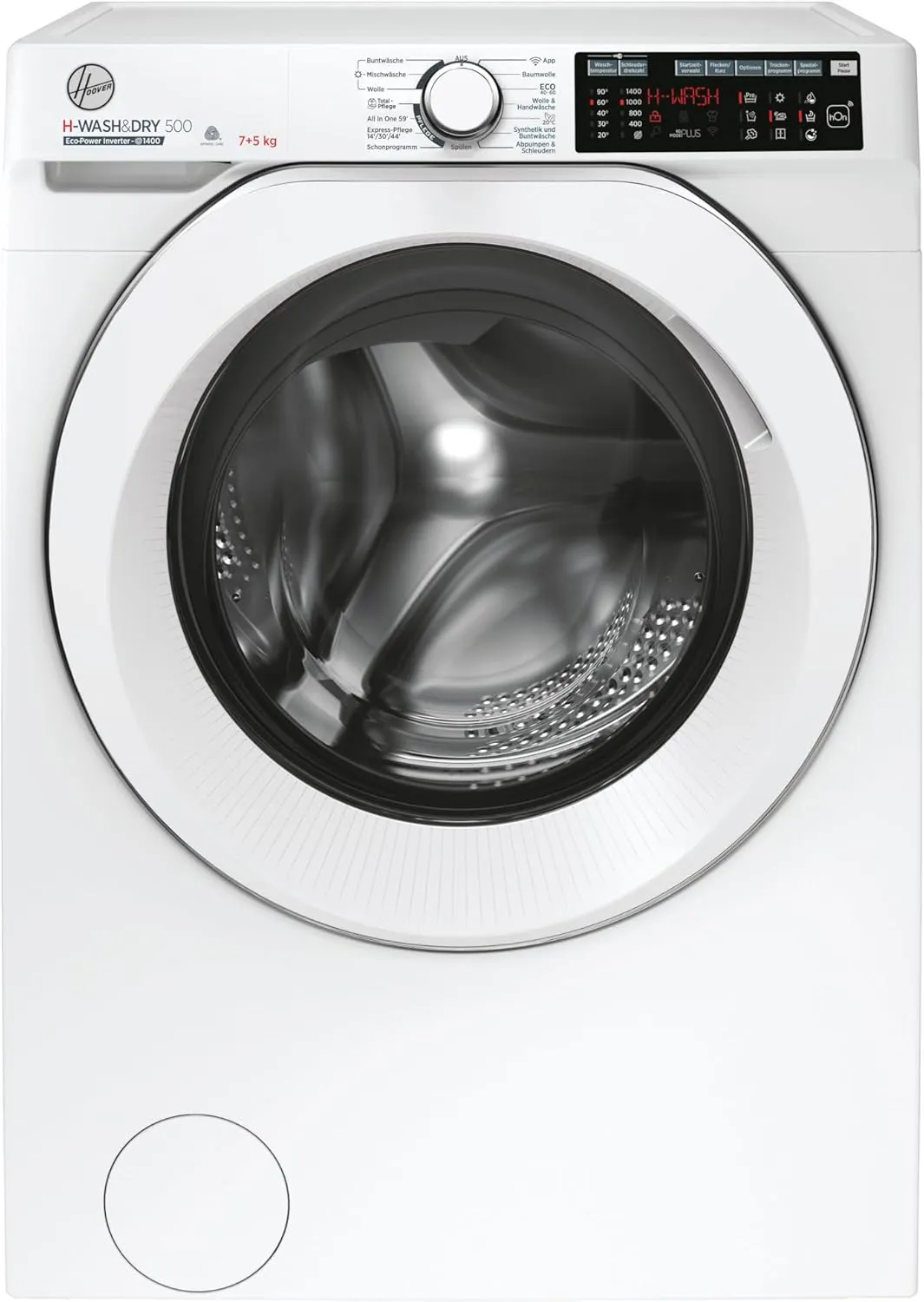 Bild von Hoover H-WASH&DRY 500 HDQ 475AMC-84 Waschtrockner mit 7 kg Wasch- und 5 kg Trockenkapazität sowie Wi-Fi und Bluetooth Funktionen