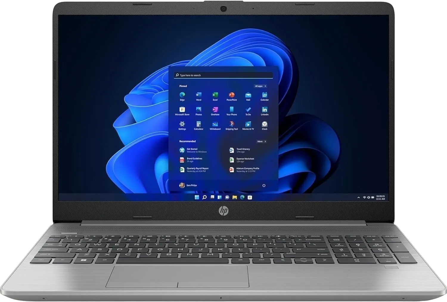 Bild von HP 255 G9 Laptop mit 15,6 Zoll, AMD 3150 U Prozessor mit 3,3 GHz, 8 GB RAM, 256 GB SSD, AMD Radeon RX Vega Grafik und Windows 11