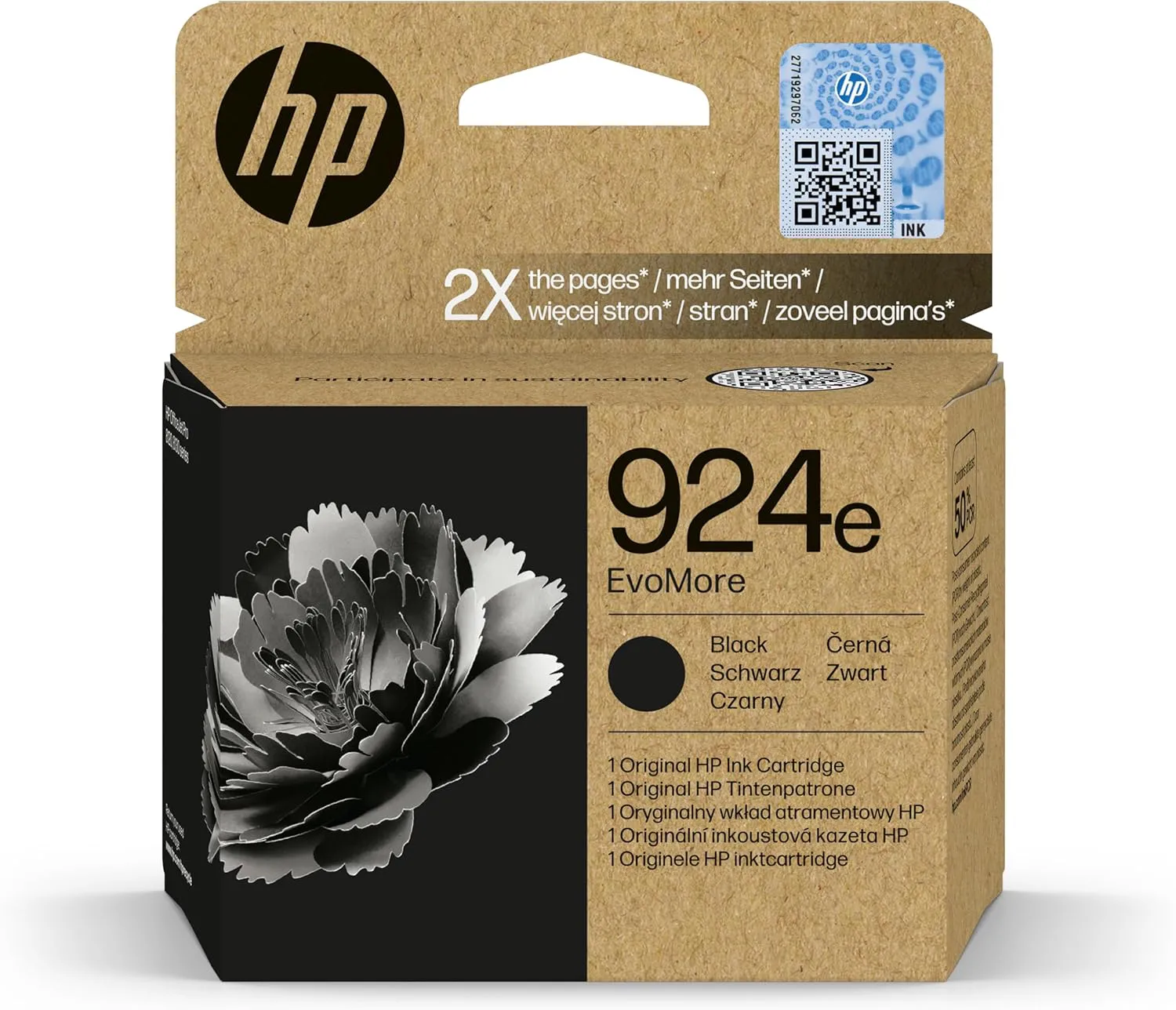 Bild von HP 924e EvoMore Original Druckerpatrone in Schwarz