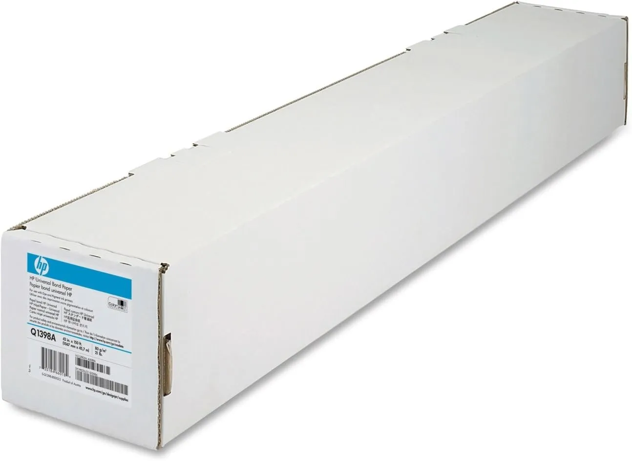 Bild von HP Bondpapier Rolle mit 106,7 cm Breite und 45,7 m Länge, 80 g/m²