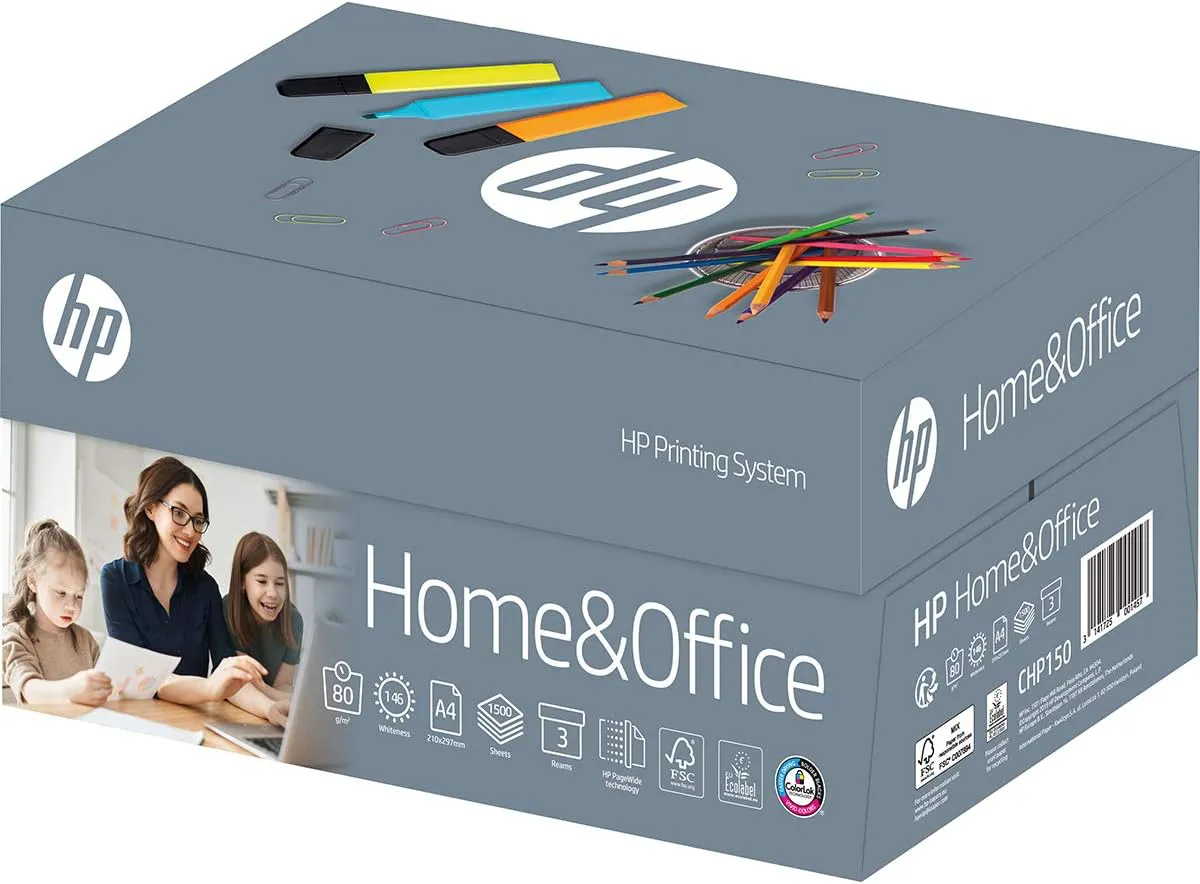 Bild von HP Druckerpapier CHP150 TrioBox mit 1500 Blatt A4 80g für Zuhause und Büro