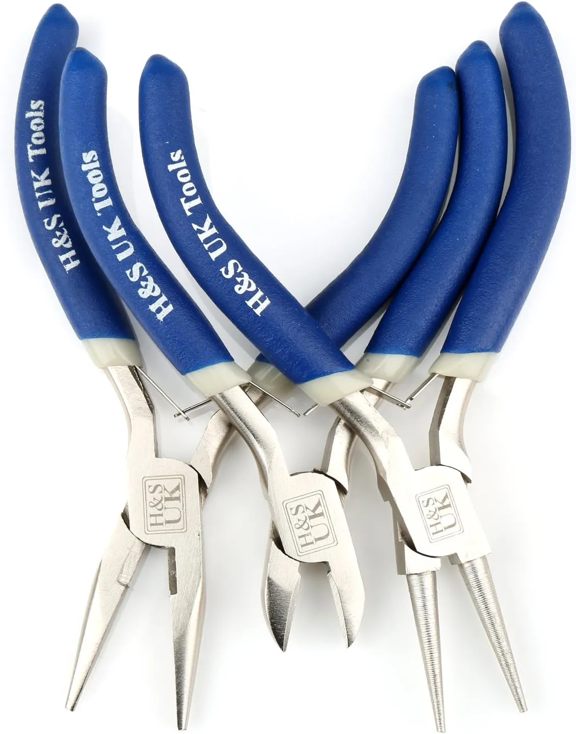 Bild von H&S Zangenset mit 3 verchromten Zangen für Schmuck und Modellbau