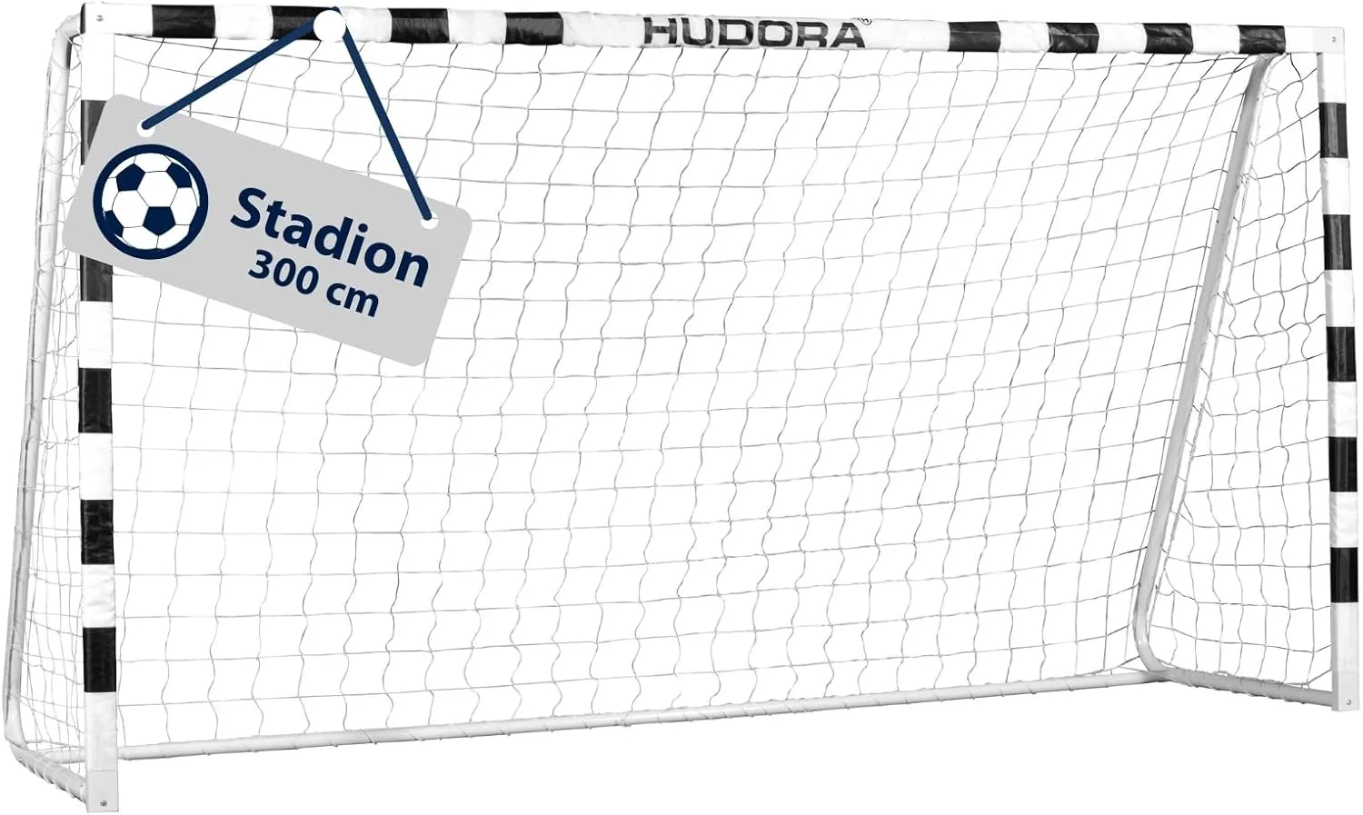 Bild von HUDORA Stadion Fußballtor für Kinder und Erwachsene, wetterfest mit engmaschigem Netz für Zuhause, ideal für Freizeit und Training