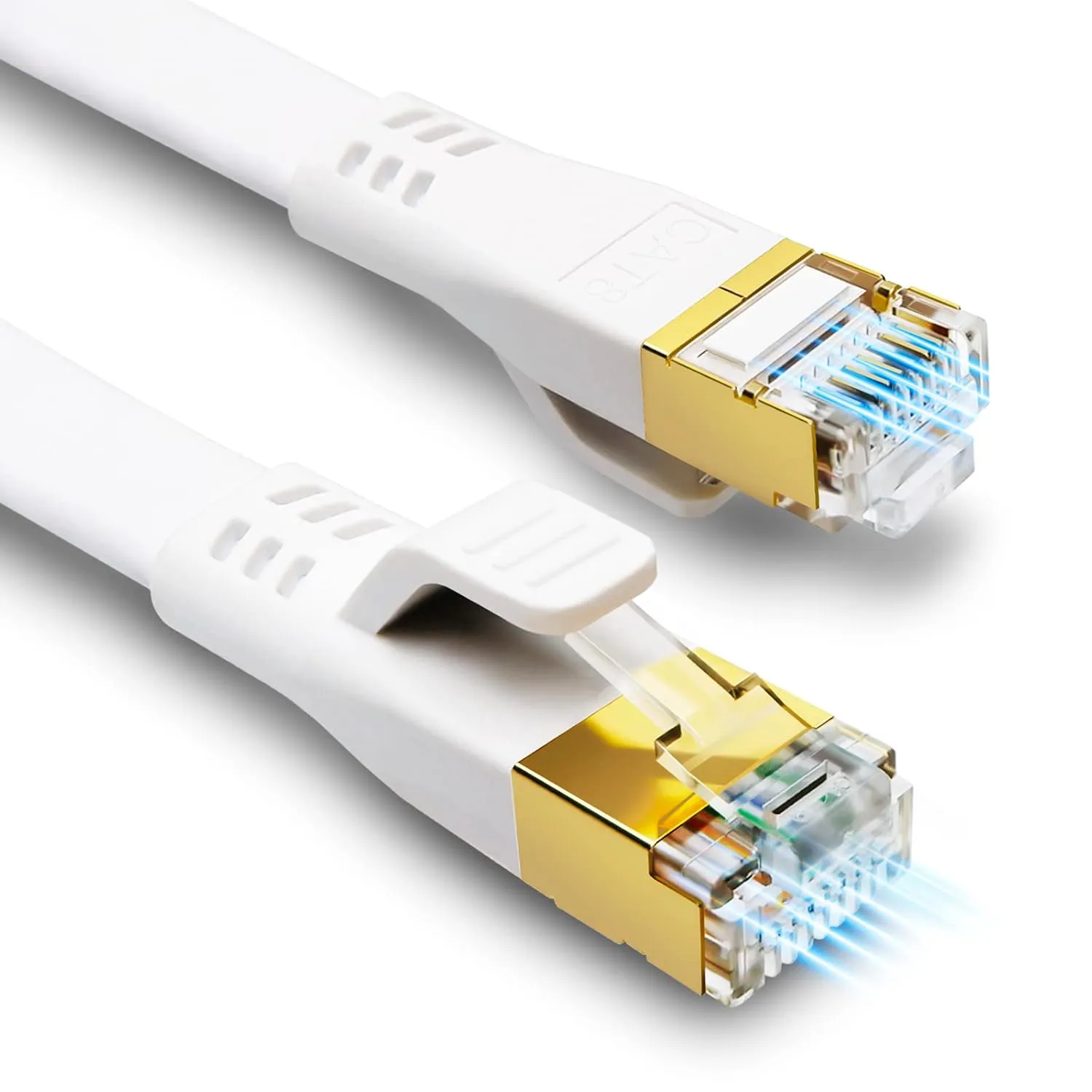Bild von HUGIN Cat 8 LAN Kabel 5 Meter mit 40 Gbps und 2000 MHz für Gaming und Streaming