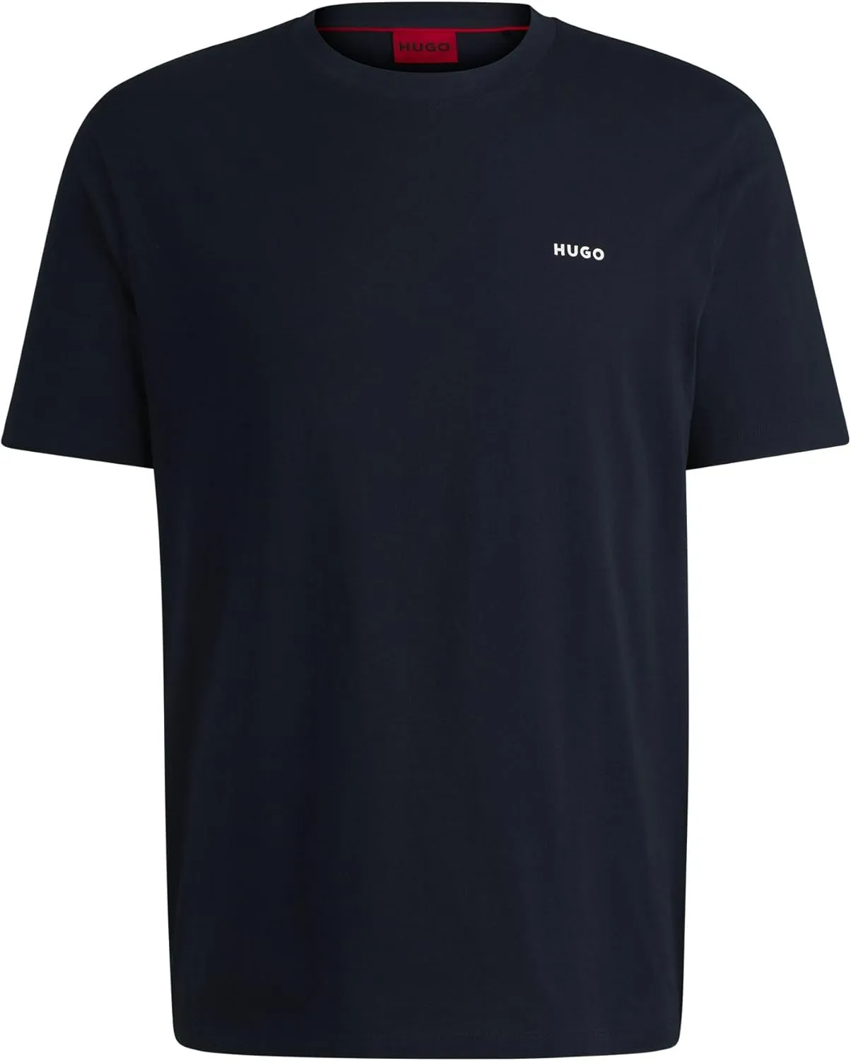 Bild von HUGO Dero222 Herren T-Shirt aus Baumwoll-Jersey mit Logo-Print