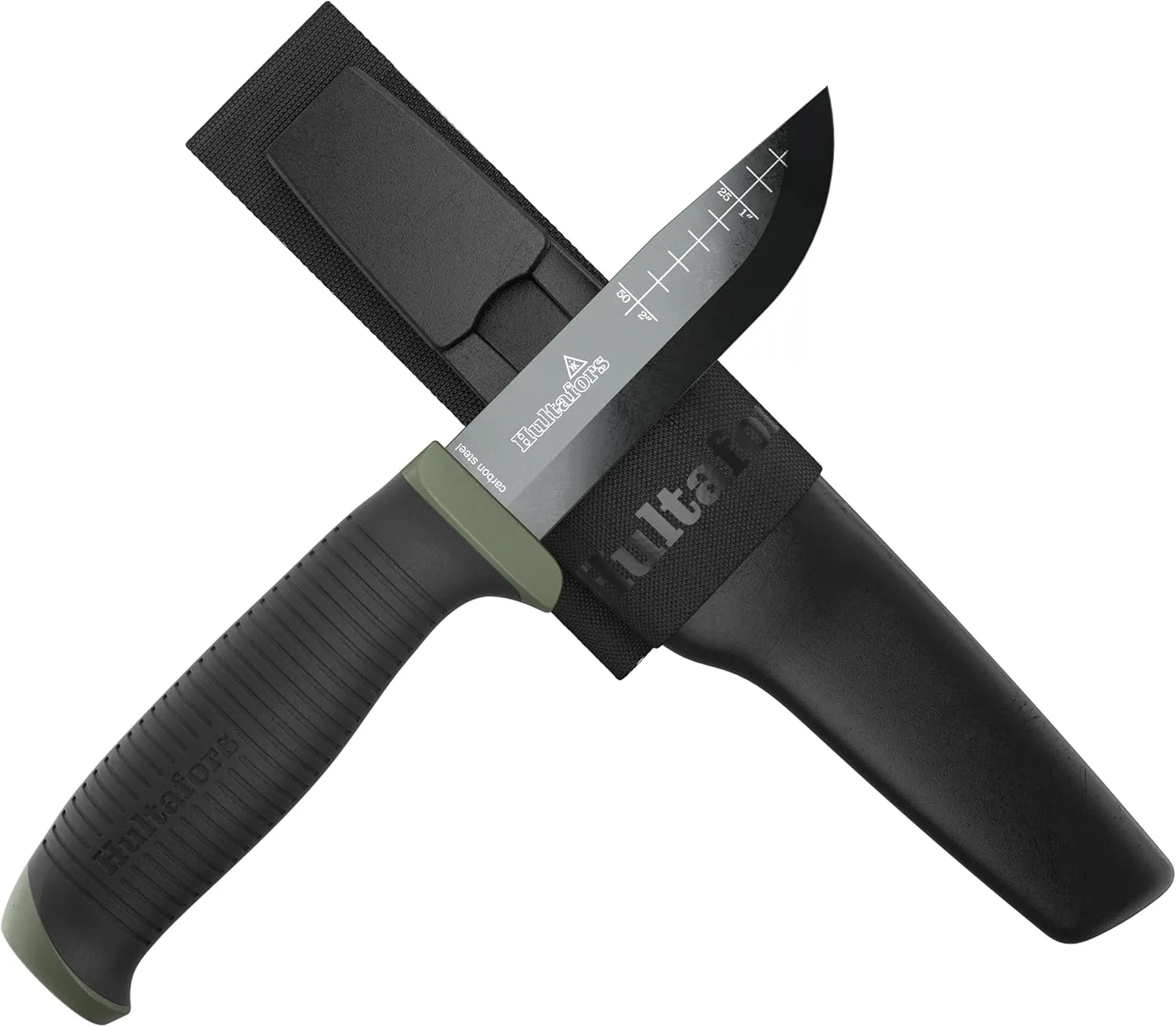 Bild von Hultafors OK4 Bushcraftmesser aus rostfreiem Japanstahl mit rutschfestem Griff und Gürtelhalterung, Artikelnummer 380270