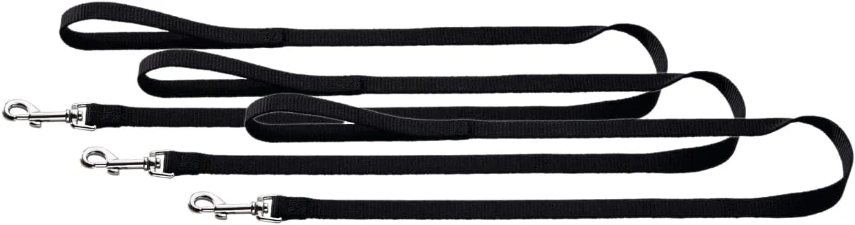 Bild von HUNTER ECCO Sport Führleine für Hunde aus Nylon, 1 x 110 cm in Schwarz, im 3er Pack