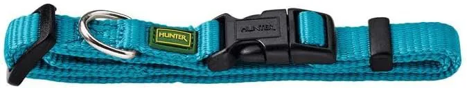 Bild von HUNTER VARIO BASIC Hundehalsband in petrol, robust und geschmeidig mit Klickverschluss, Größe S